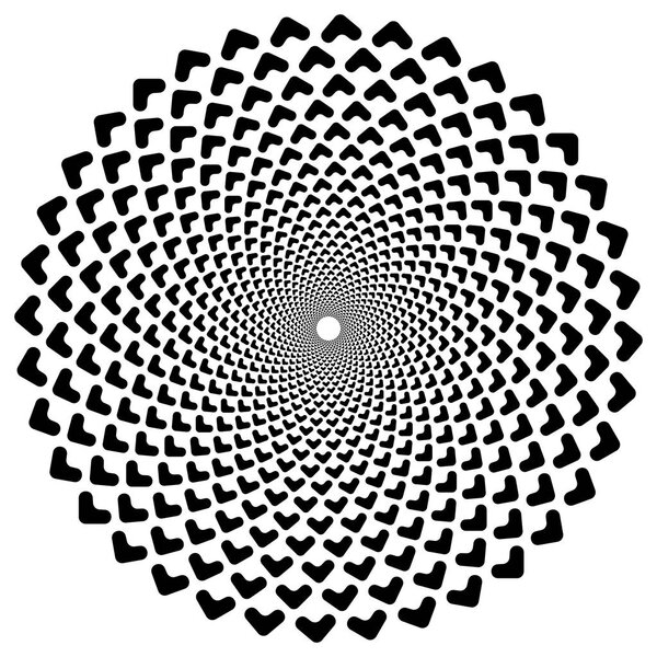 Circular spiral element