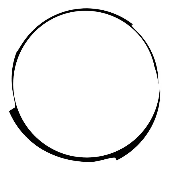 Cirkel vloeibare plons element — Stockvector