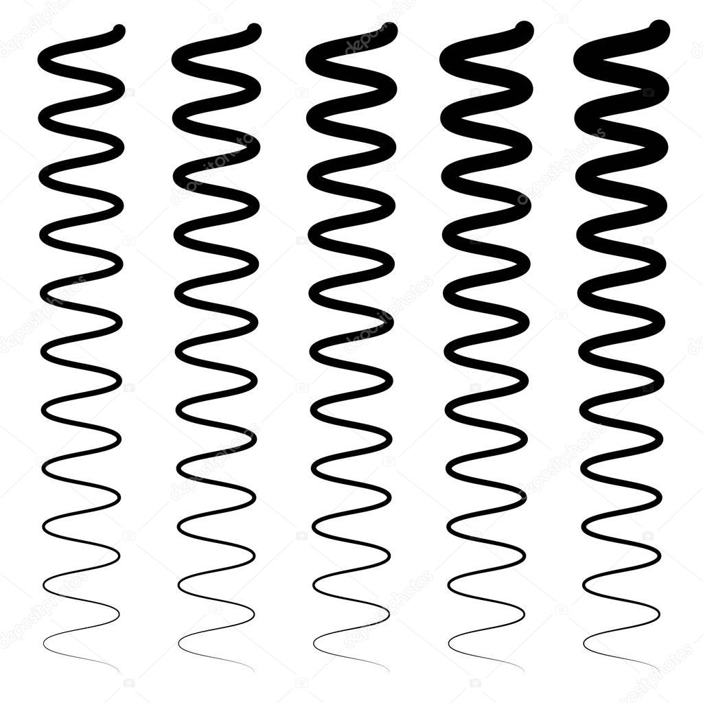 Zig-zag lines monochrome pattern