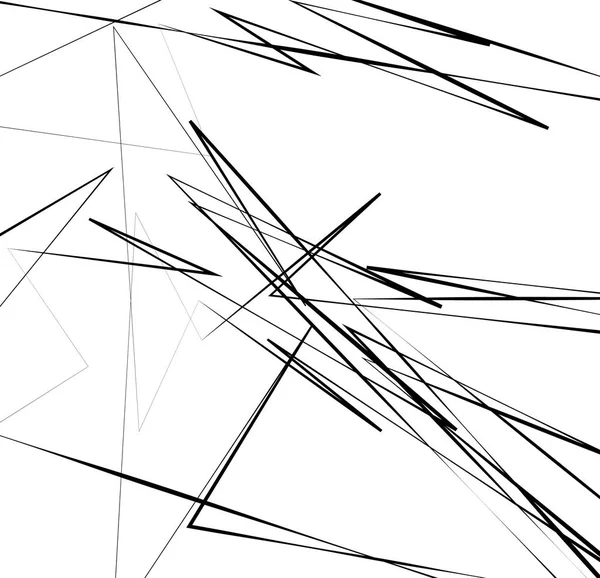 Arte geométrico con líneas caóticas aleatorias . — Archivo Imágenes Vectoriales