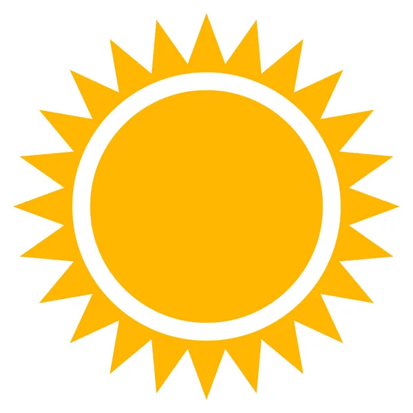 Flat sun icon — Stock Vector