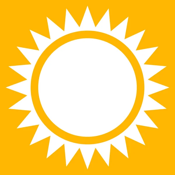 Ikona plochá sun — Stockový vektor