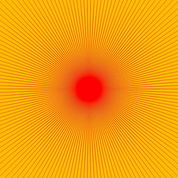 Radial dünne Linien platzen Element — Stockvektor