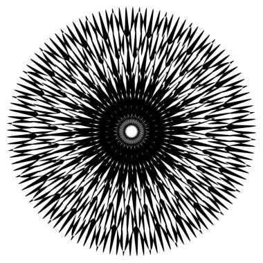 Bozuk şekillerle dönen geometrik daire