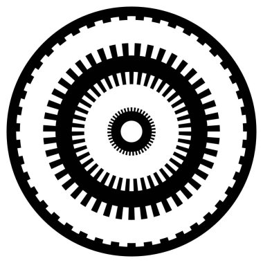 Dikdörtgen dairesel öğesi