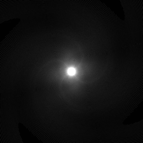 Elemento espiral blanco y negro — Archivo Imágenes Vectoriales