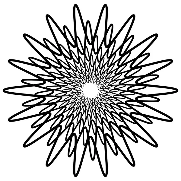 Geometrisches spiralförmiges Element — Stockvektor