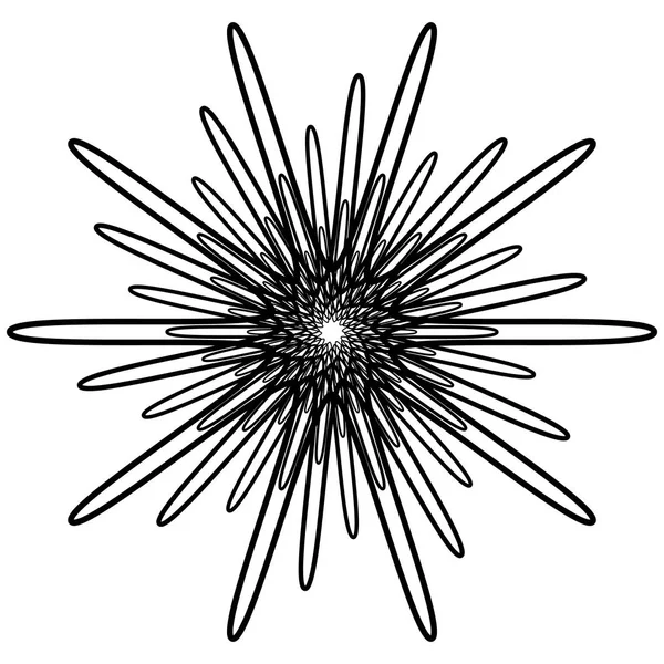 Geometrisches spiralförmiges Element — Stockvektor