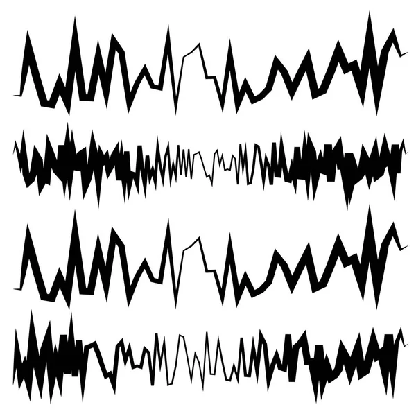 Equalizer-Linien in unregelmäßigem Stil — Stockvektor