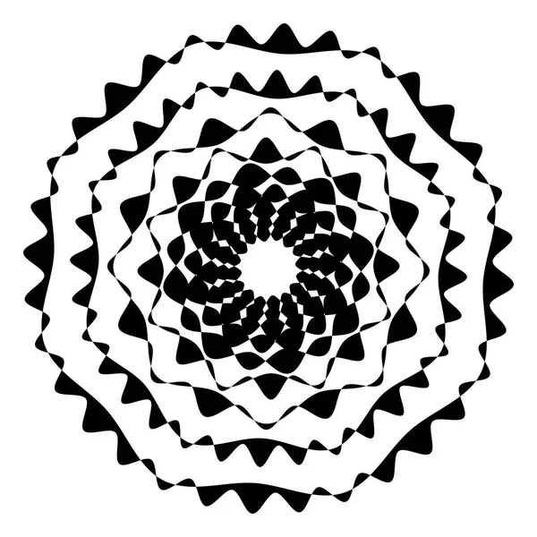 Bozuk şekillerle dönen geometrik daire