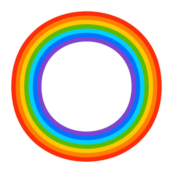 Semplice elemento arcobaleno a 7 colori — Vettoriale Stock