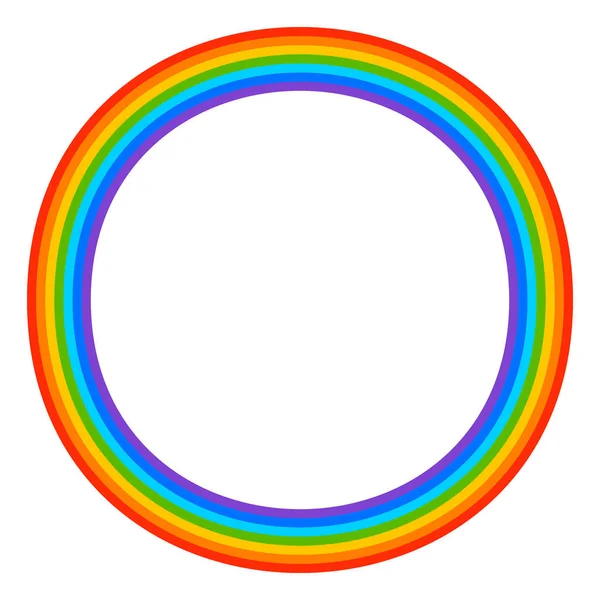 Простий 7-кольоровий елемент веселки — стоковий вектор