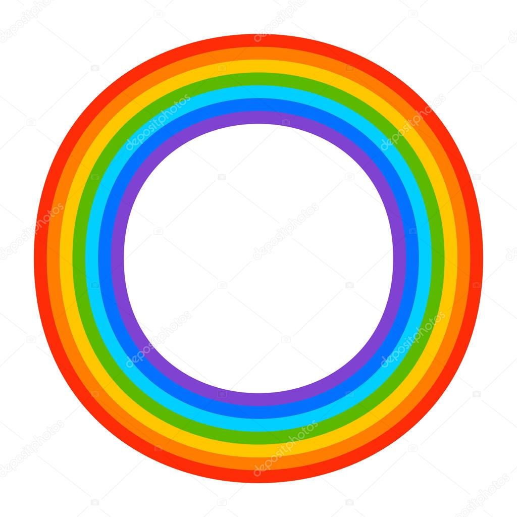 Simple 7-color rainbow element 