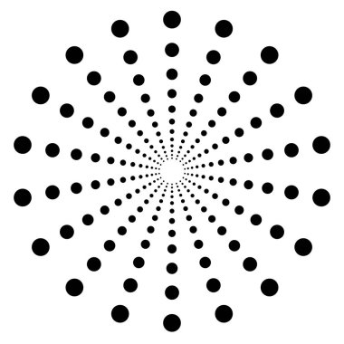 Daireler ile soyut motifi