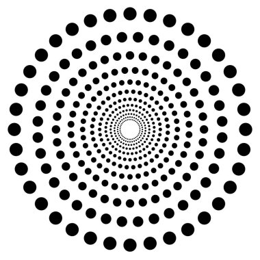 Daireler ile soyut motifi