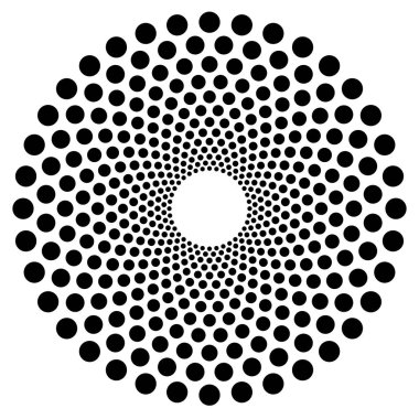 Daireler ile soyut motifi