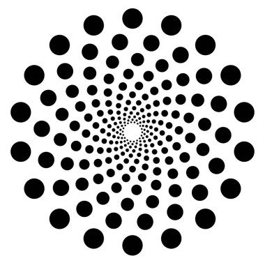 Daireler ile soyut motifi