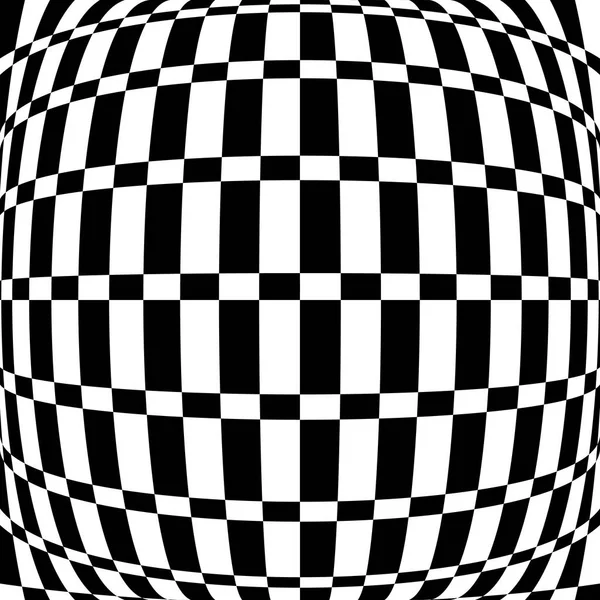 왜곡 된 체크 무늬 패턴 — 스톡 벡터