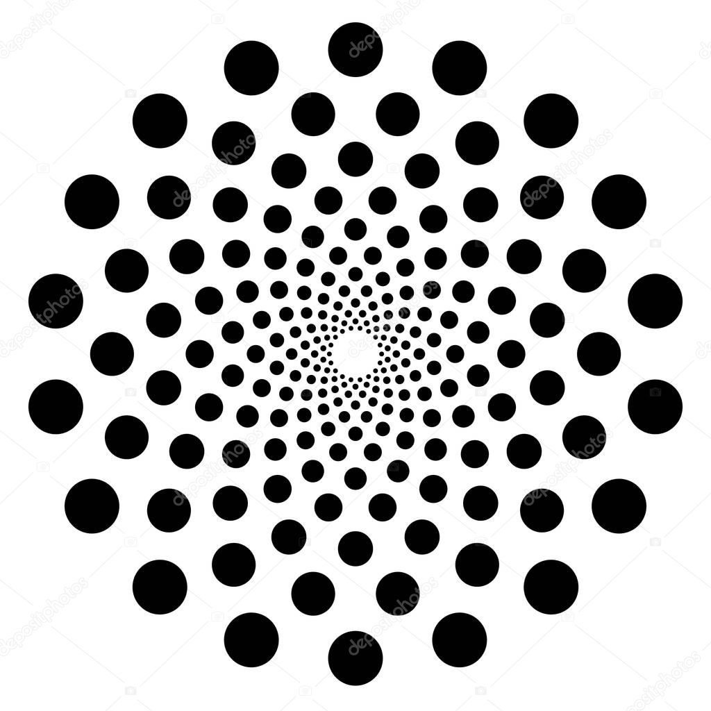 Abstract motif with circles