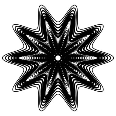 düzensiz satırları ile geometrik öğesi.