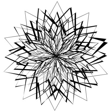 düzensiz satırları ile geometrik öğesi.