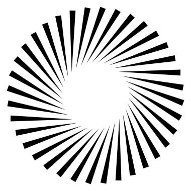 Soyut geometrik sarmal öğesi 