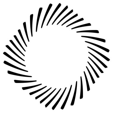 Soyut geometrik sarmal öğesi 