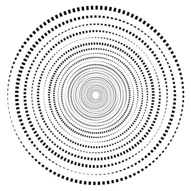 Soyut geometrik sarmal öğesi 
