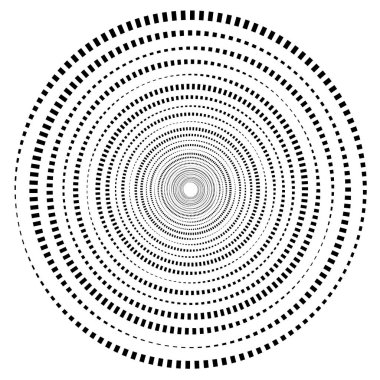 Soyut geometrik sarmal öğesi 