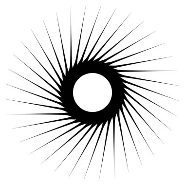 Soyut geometrik sarmal öğesi 