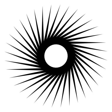 Soyut geometrik sarmal öğesi 