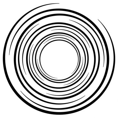 Soyut geometrik sarmal öğesi 