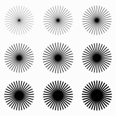 9 yayılan çizgiler unsurları ayarla. 