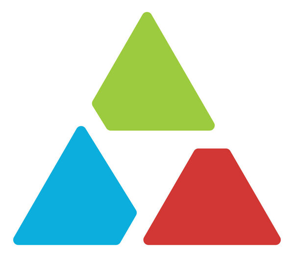 Шаблон логотипа треугольника
