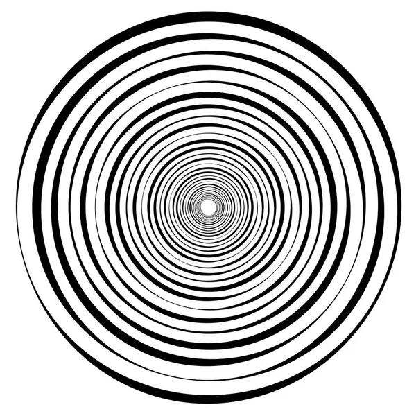 Elemento espiral geométrico abstracto — Vector de stock