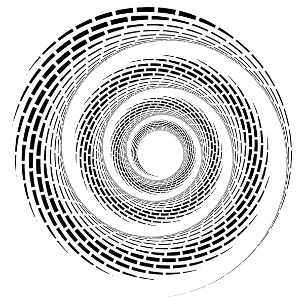 Elemento espiral geométrico abstrato —  Vetores de Stock