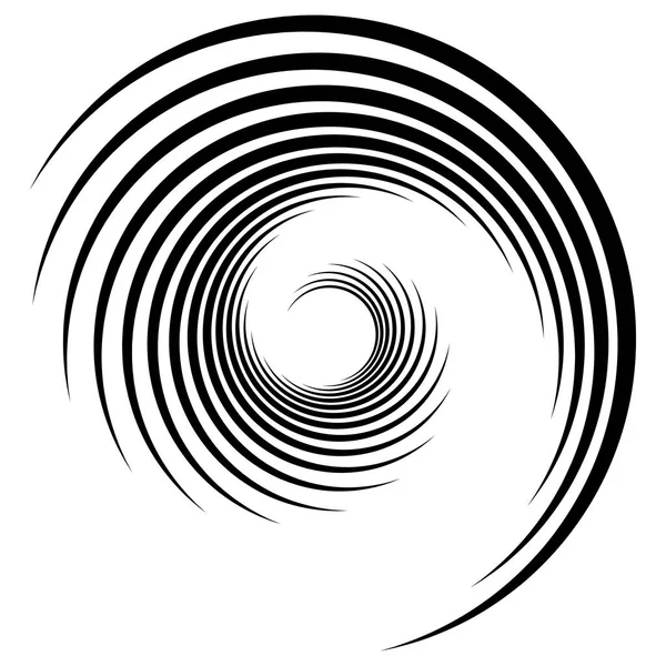 Elemento espiral geométrico abstracto — Vector de stock