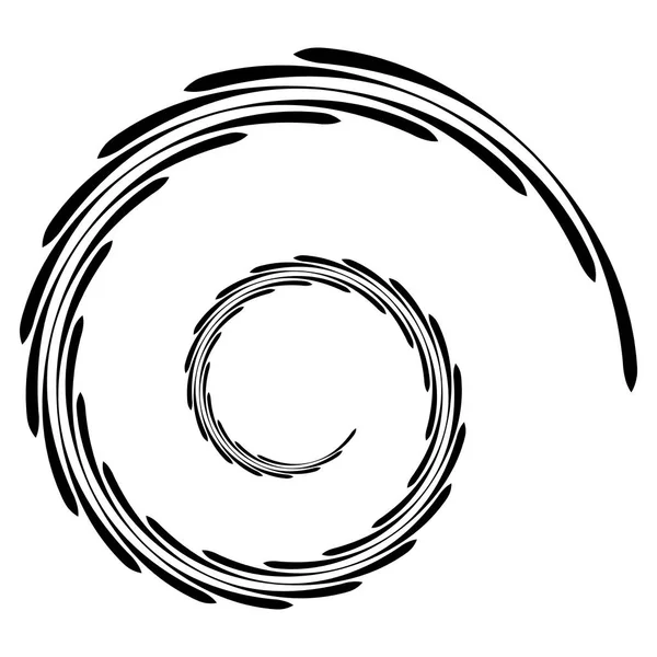 Elemento geometrico astratto a spirale — Vettoriale Stock