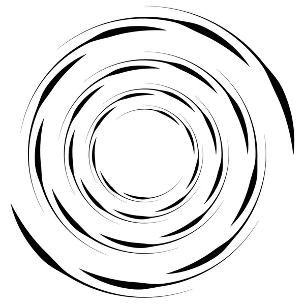 抽象的な幾何学的なスパイラル エレメント — ストックベクタ