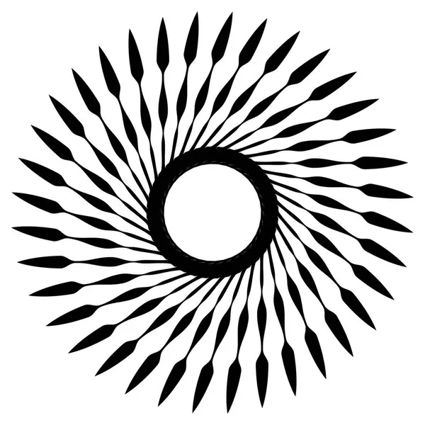 抽象的几何螺旋元素 — 图库矢量图片