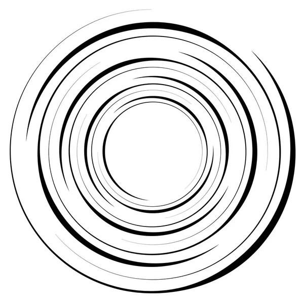 Elemento espiral geométrico abstracto — Vector de stock