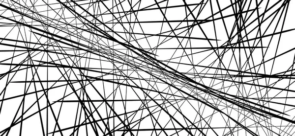 Random chaotic lines pattern — Stock Vector