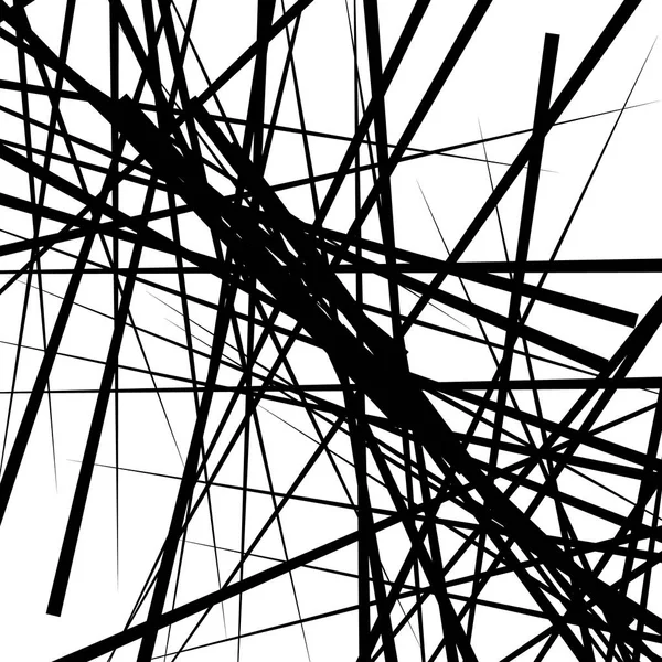 Slumpmässiga kaotiska linjer mönster — Stock vektor