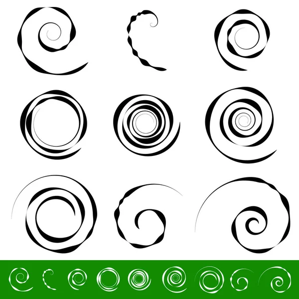 9 different circular shapes. Royalty Free Stock Illustrations