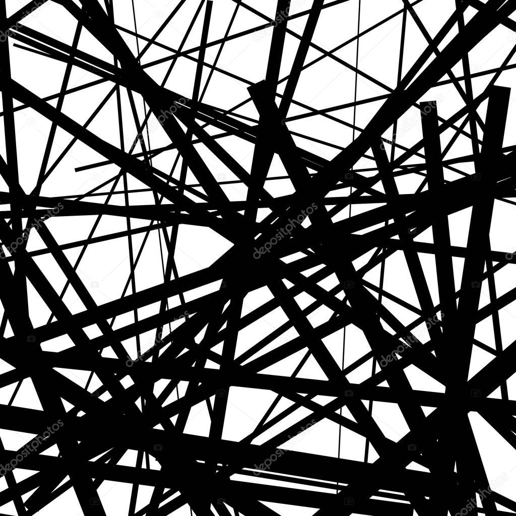 Random chaotic lines pattern 