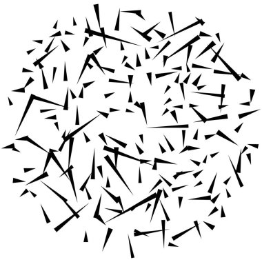 Kaotik dağınık şekiller desen