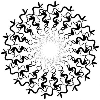 Soyut şekil yayılan bozuk