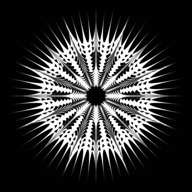 soyut dairesel geometrik öğesi