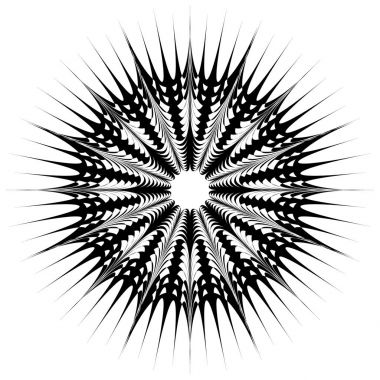 soyut dairesel geometrik öğesi