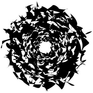 soyut dairesel geometrik öğesi